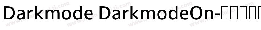 Darkmode DarkmodeOn字体转换
